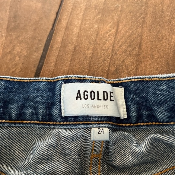 AGOLDE Parker distressed shorts size 24 - Picture 4 of 6